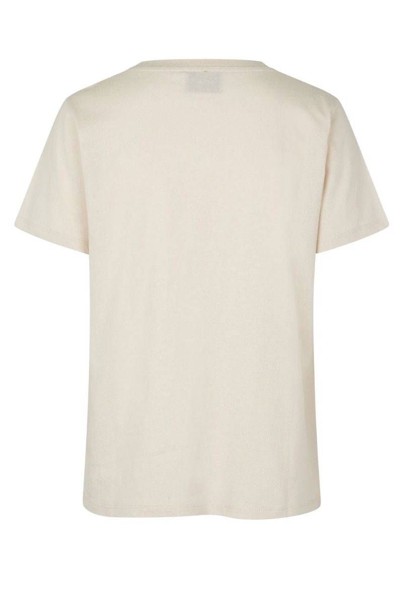 Mads Nørgaard - T-shirt - Single Organic Trenda P Tee - Silver Birch
