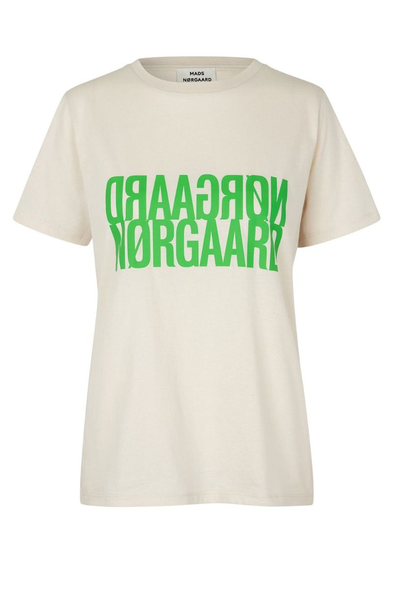 Mads Nørgaard - T-shirt - Single Organic Trenda P Tee - Silver Birch