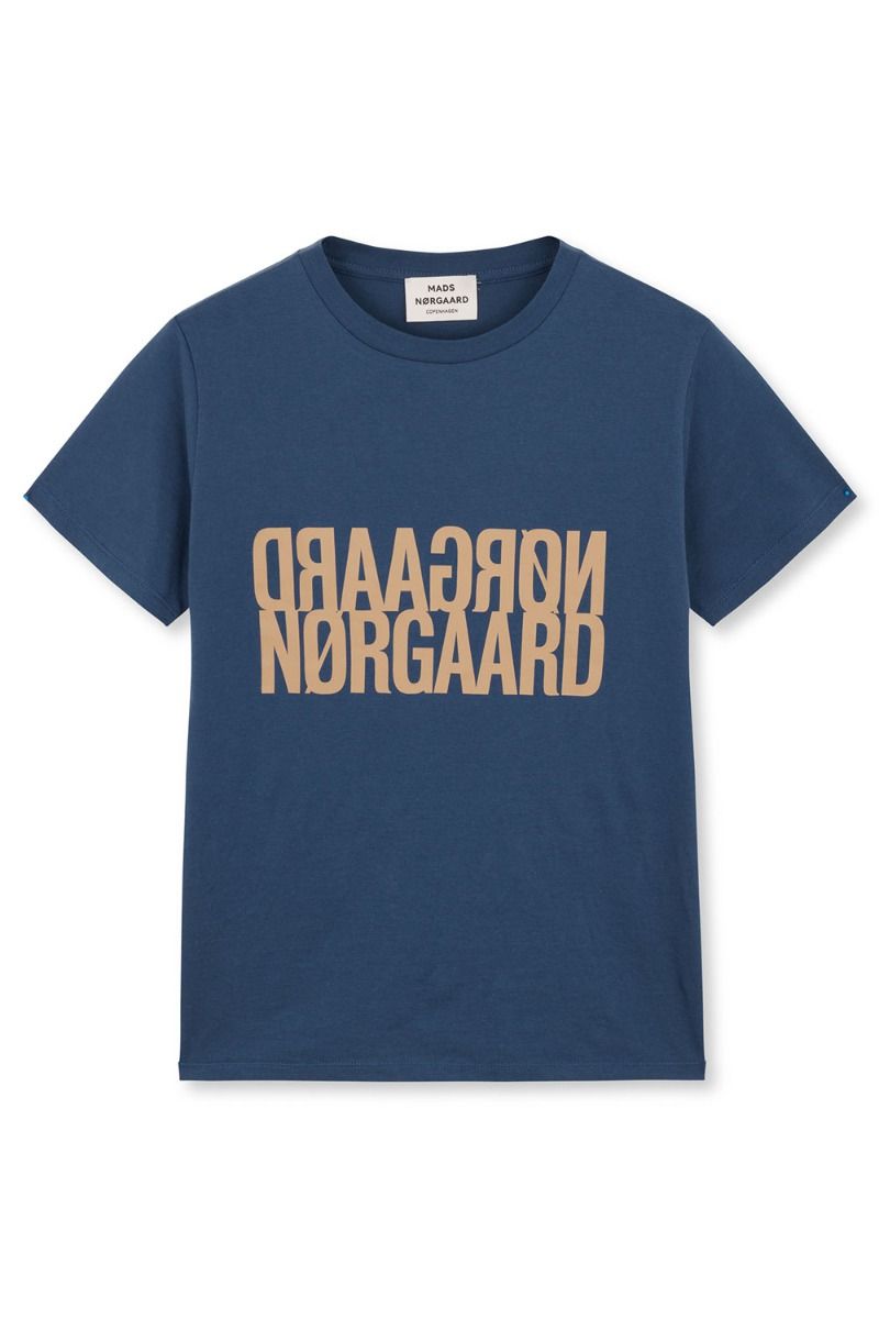 Mads Nørgaard - T-shirt - Single Organic Trenda P Tee - Sargasso Sea