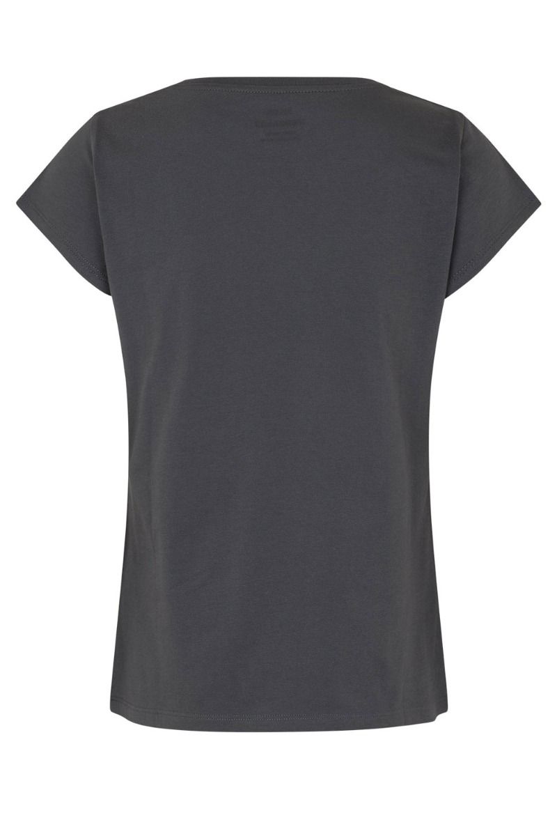 Mads Nørgaard - T-shirt - Organic Jersey Teasy Tee - Asphalt