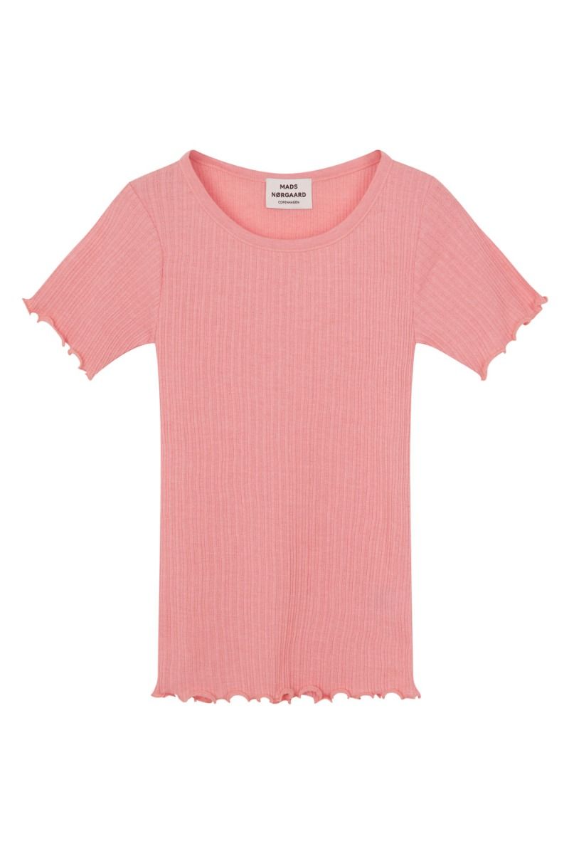 Mads Nørgaard - T-shirt -  Pointella Trixy Tee - Rose Tan Melange