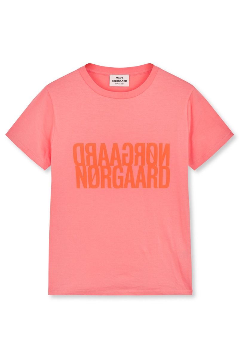 Mads Nørgaard - T-shirt - Single Organic Trenda P Tee - Shell Pink