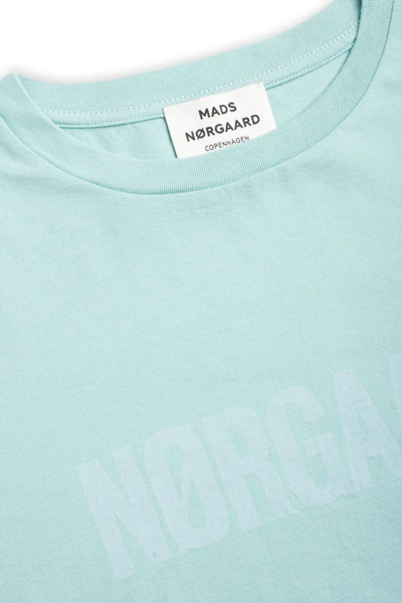 Mads Nørgaard - T-shirts - Single Organic Trenda P - Aqua