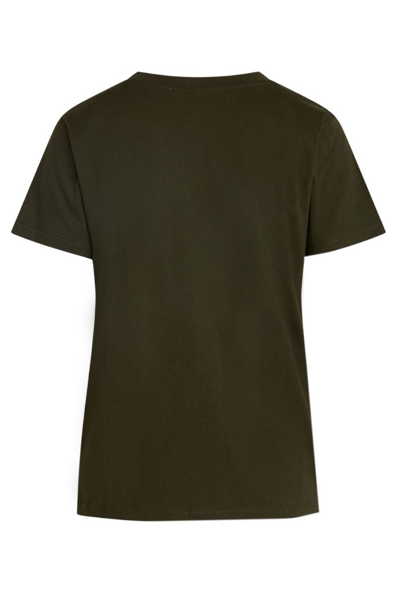 Mads Nørgaard - T-shirt - Single Organic Trenda P Tee - Forest Night