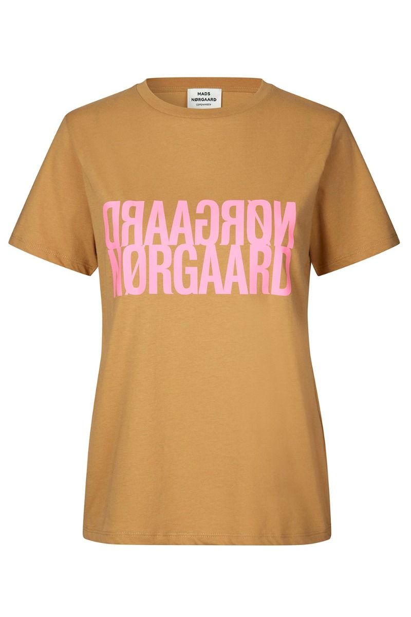 Mads Nørgaard - T-shirt - Single Organic Trenda P Tee - Iced Coffee