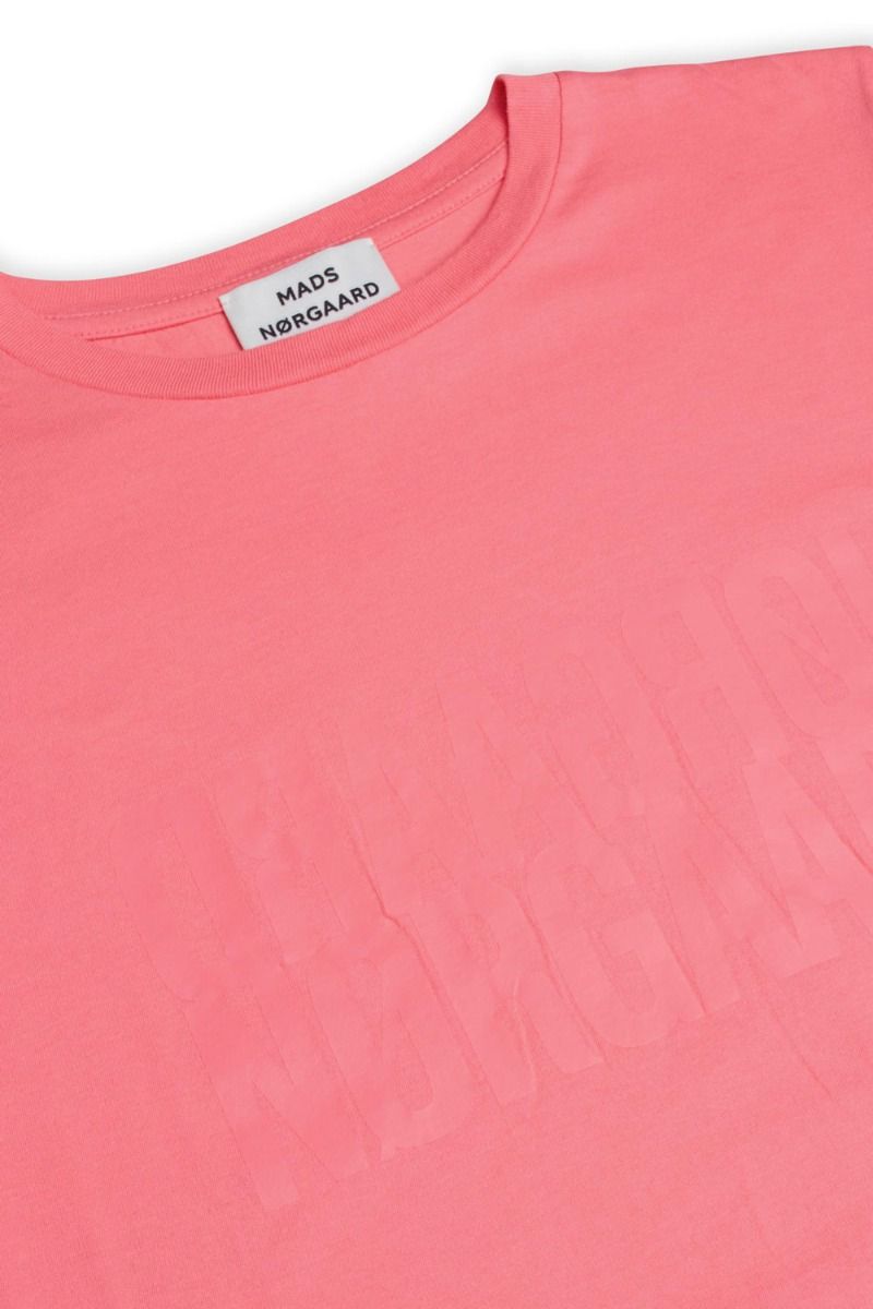 Mads Nørgaard - T-shirt - Single Organic Trenda - Strawberry Pink
