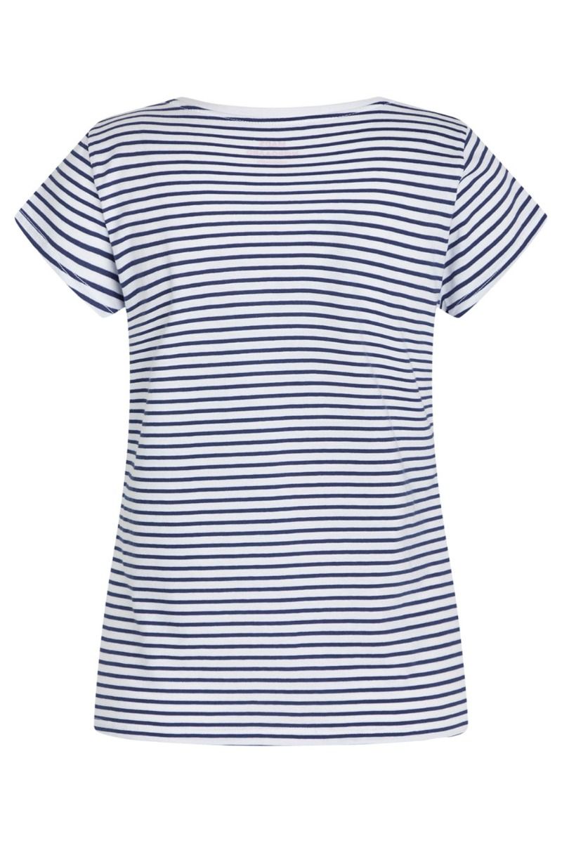 Mads Nørgaard - T-shirt - Teasy Tee FAV - Estate Blue/Brilliant White