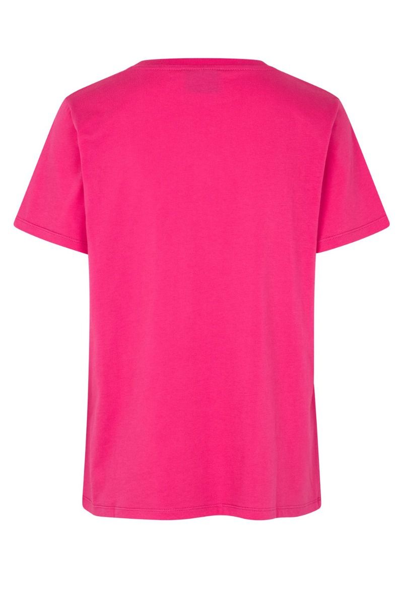 Mads Nørgaard - T-shirt - Trenda M Tee - Fuchsia Purple