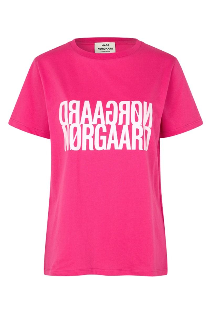 Mads Nørgaard - T-shirt - Single Organic Trenda P Tee - Fuchsia Purple