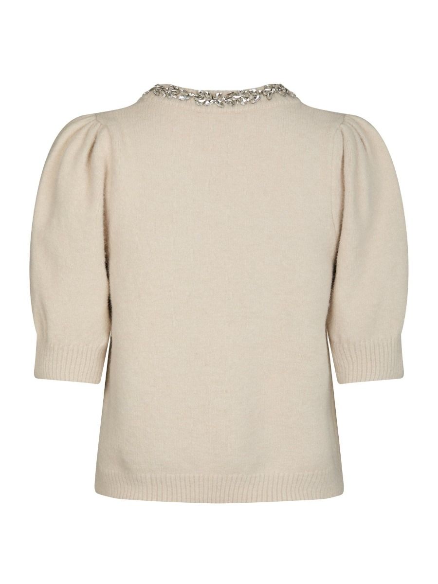 Neo Noir - Bluse - Maia Stone Knit Blouse - Ivory