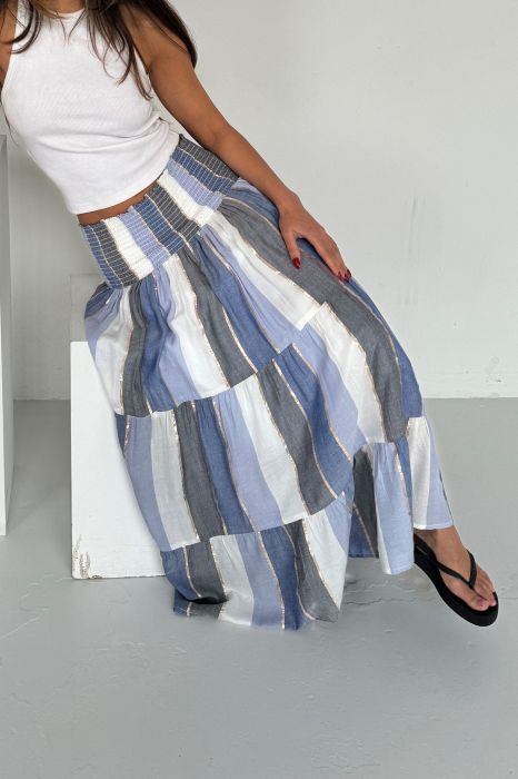 Continue - Nederdel - Majse - Blue Stripe