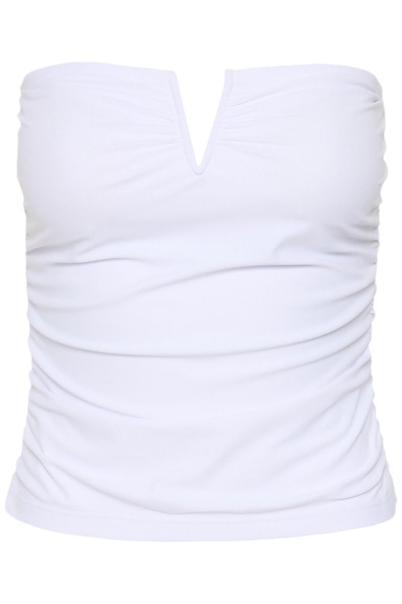 Gestuz - Top - GZmao Tube Top - Bright White (Levering slut april)