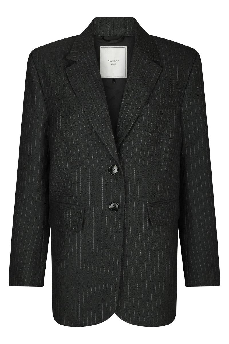 Neo Noir - Blazer - Marielle Button Back Blazer - Antracit