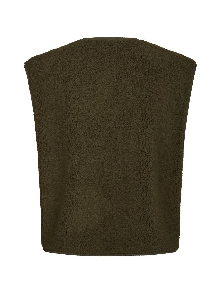 Neo Noir - Vest - Mariko Teddy Vest - Army