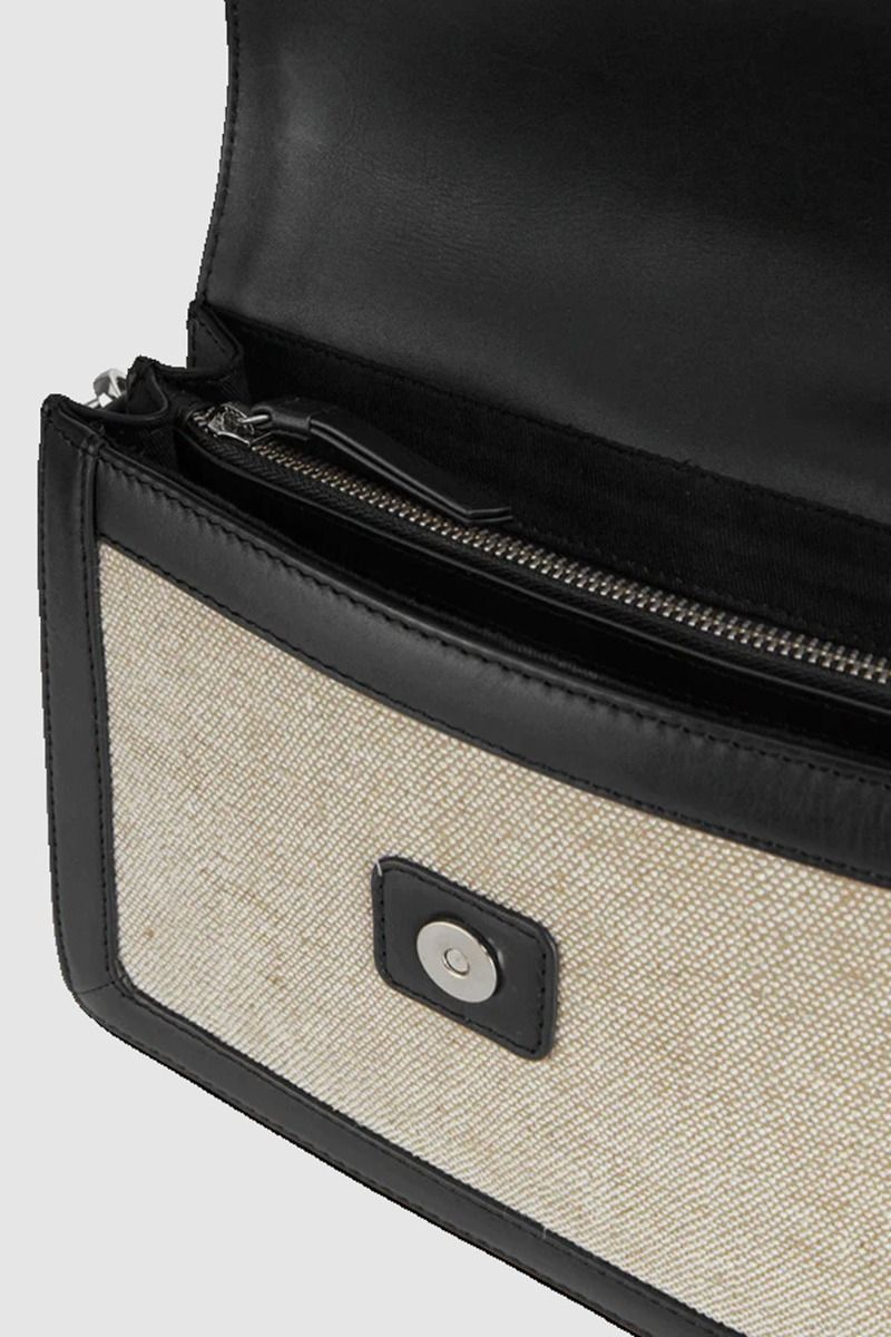 Markberg  - Taske - Jane Crossbody Bag Canvas Mix - Black/Offwhite
