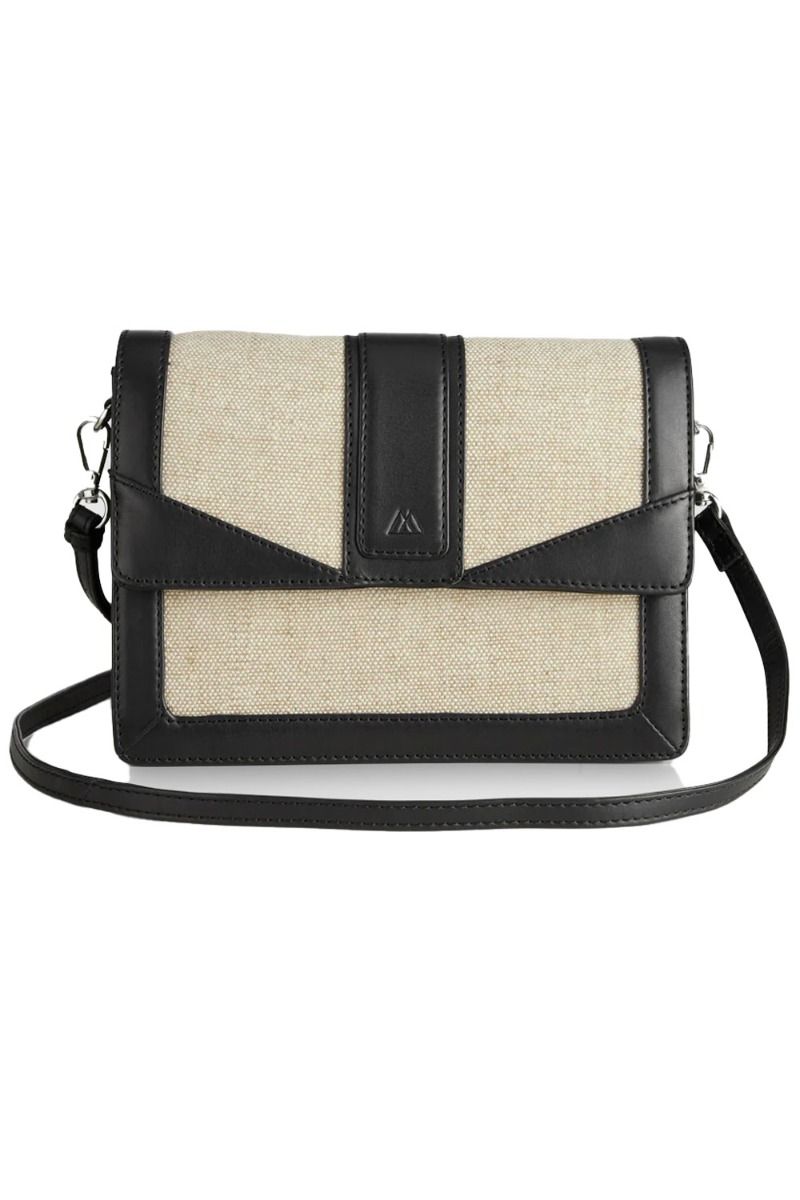 Markberg  - Taske - Jane Crossbody Bag Canvas Mix - Black/Offwhite