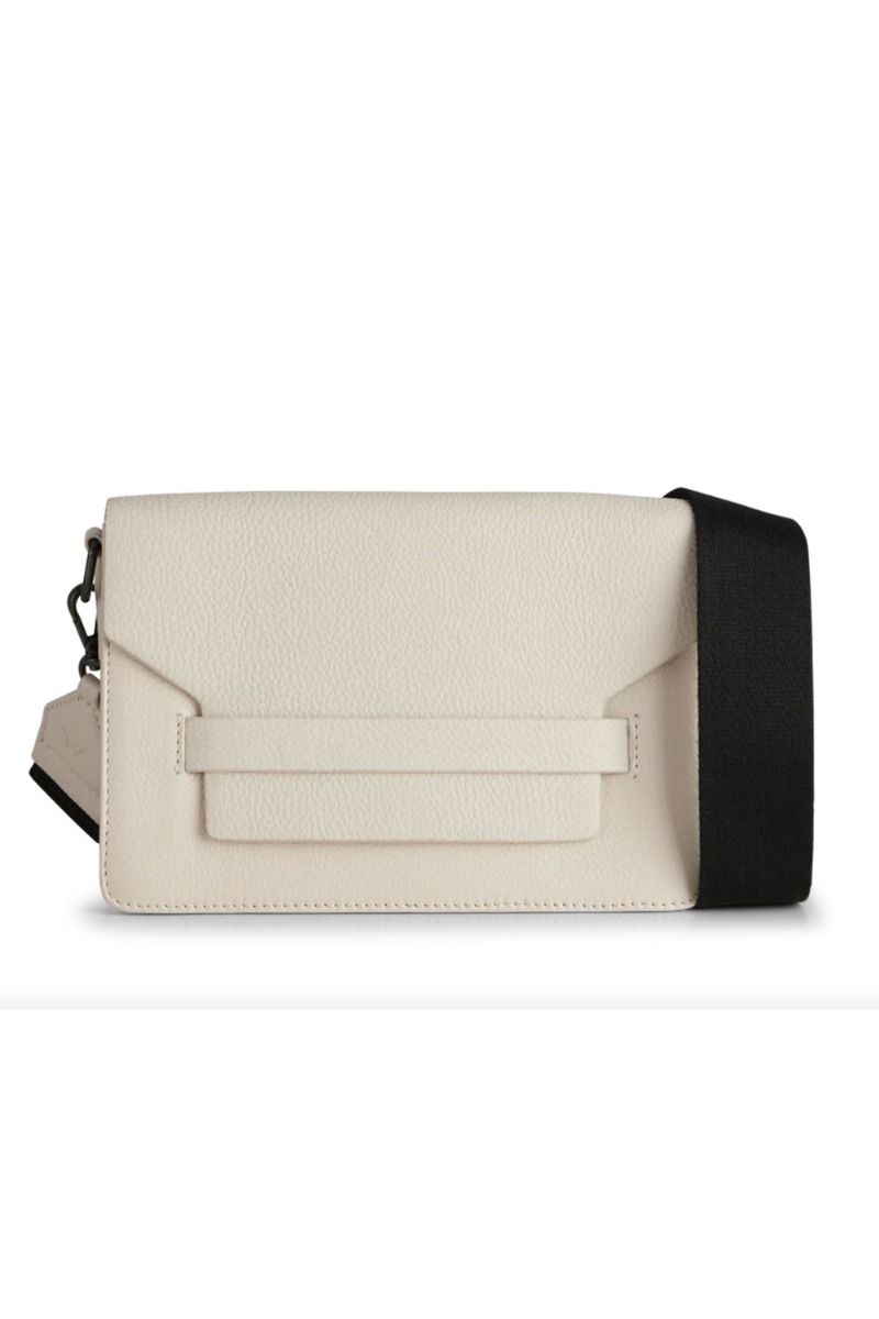 Markberg - Taske - Arabella Crossbody Bag Grain - White Sand w/Black