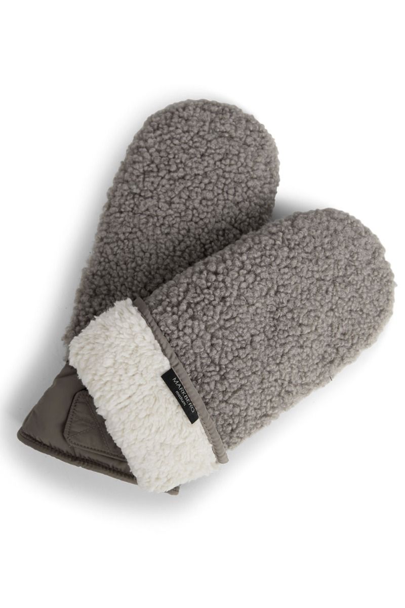 ❤︎ Markberg - Handsker - AbbieMBG Mitten - Grey Taupe