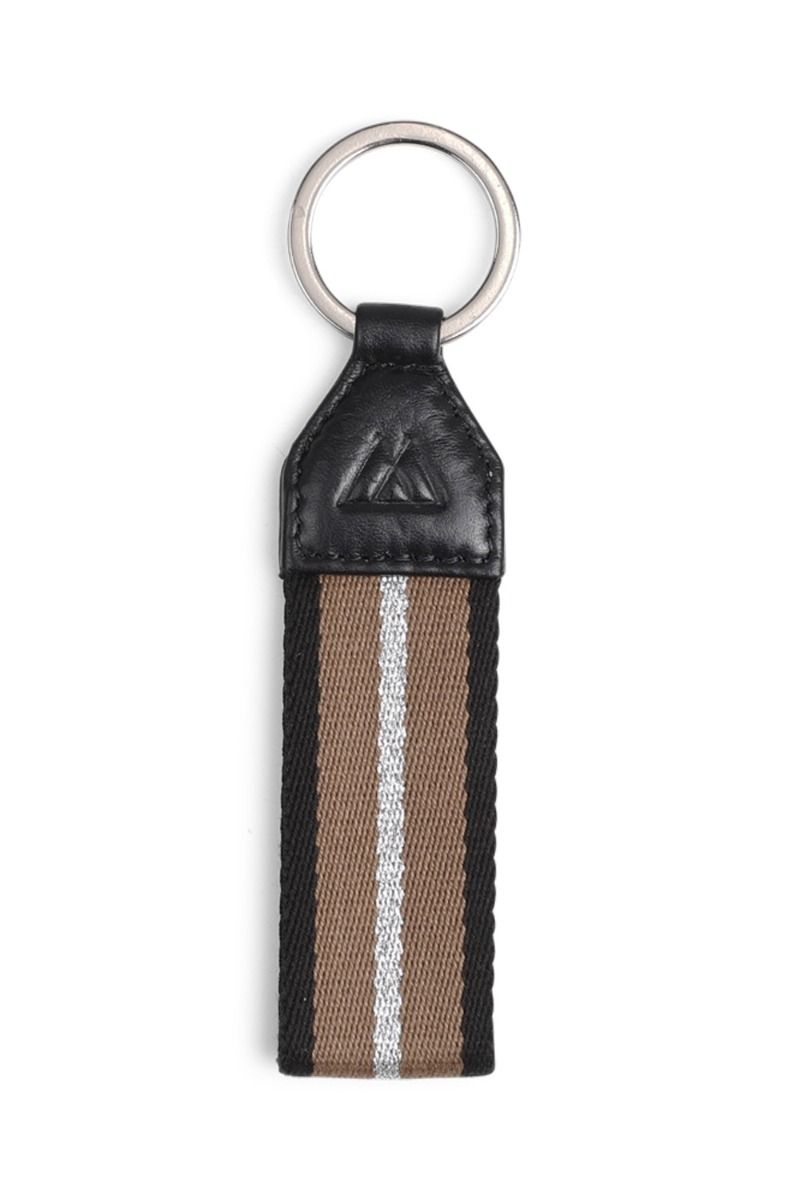 Markberg - Nøglering - Violette Key Ring - Black w. Black Light Caramel/Silver