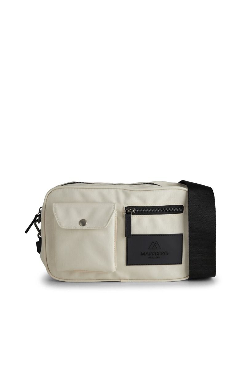 Markberg - Taske - Darla Crossbody Bag Recycled - White Sand w/Black