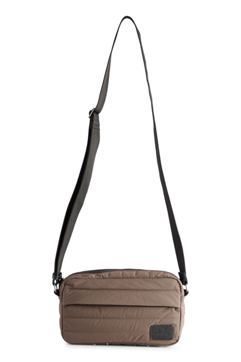 Markberg - Taske - Dagmar Crossbody Bag - Recycled Puffer - Earth w/Black