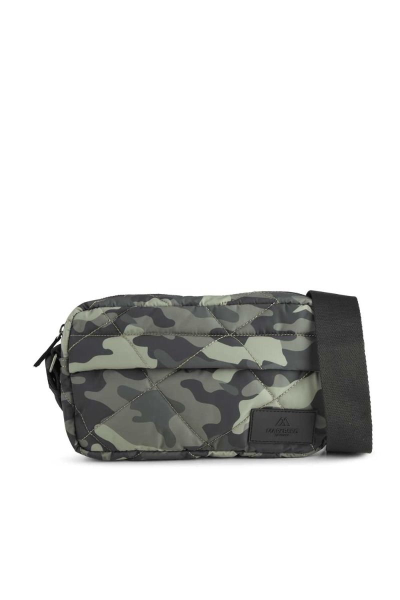 Markberg - Taske - DagmarMBG Crossb., Recycle Square - Camo Olive w/Black