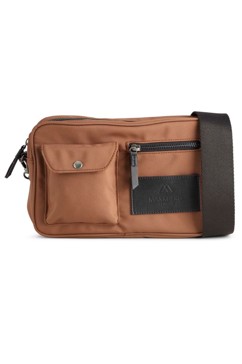 Markberg - Taske - Darla Cross. Bag, Recycled - Light Caramel w/Black