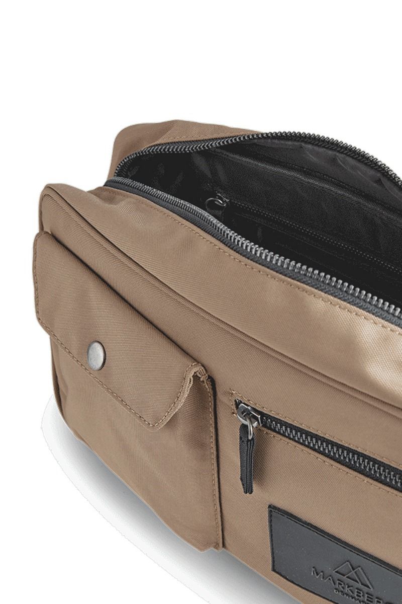 Markberg - Taske - Darla Crossover Bag, Recycled - Light Caramel w/Black