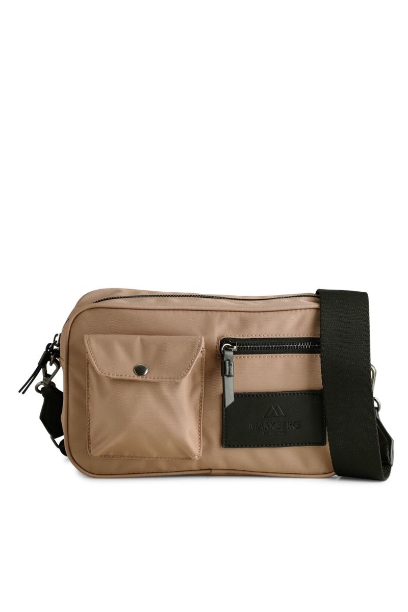 Markberg - Taske - Darla Crossover Bag, Recycled - Light Caramel w/Black