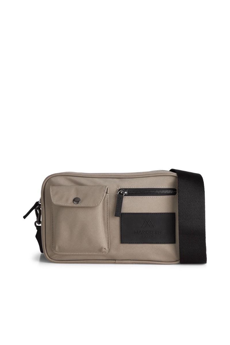 ❤︎ Markberg - Taske - DarlaMBG Cross. Bag, Recycled - Grey Taupe w/Black