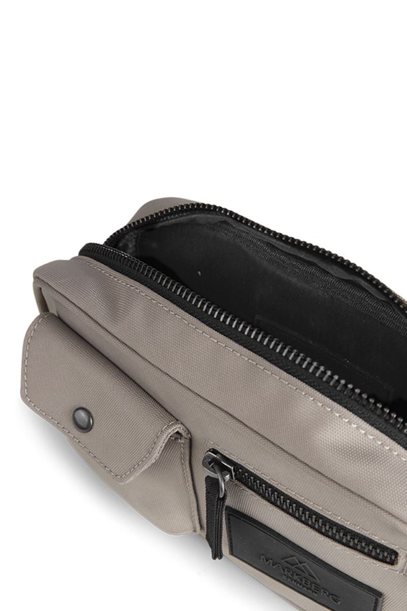 ❤︎ Markberg - Taske - DarlaMBG Small Cross., Recycle - Grey Taupe w/Black