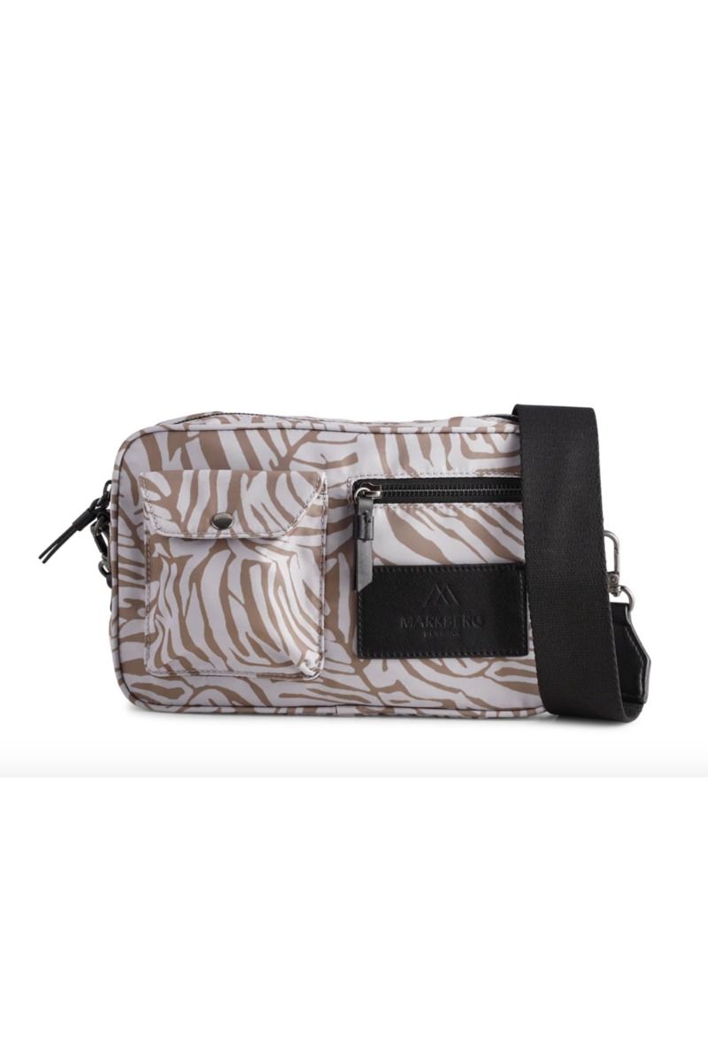 Markberg - Taske - Darla Cross. Bag, Recycled - Zebra Leaf w/Black