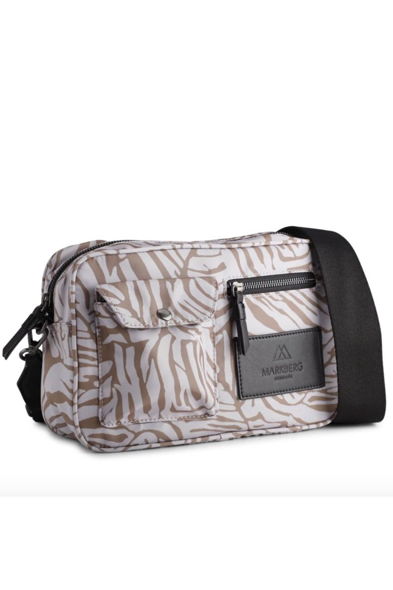 Markberg - Taske - Darla Cross. Bag, Recycled - Zebra Leaf w/Black