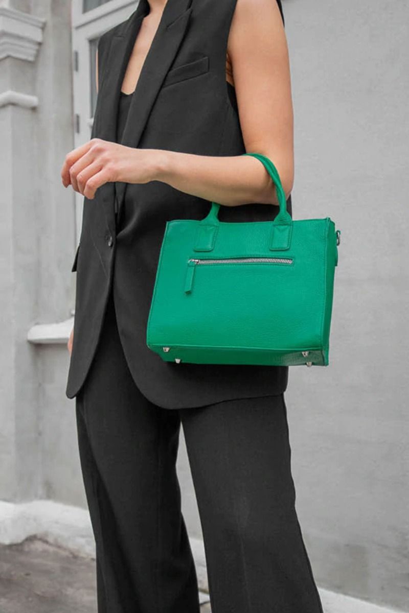 Markberg - Taske - LianeMBG Small Bag, Grain - Jungle Green w/Black