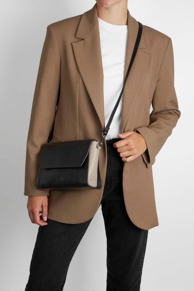 Markberg - Taske - ShilohMBG Crossbody Bag - Antiq Black w/Sand