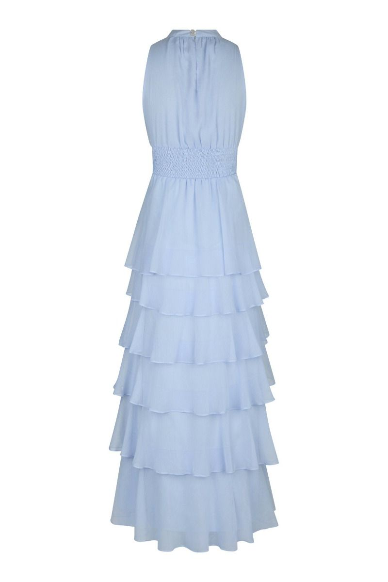 Neo Noir - Kjole - Marli Solid Chiffon Dress - Light Blue (Levering slut marts)