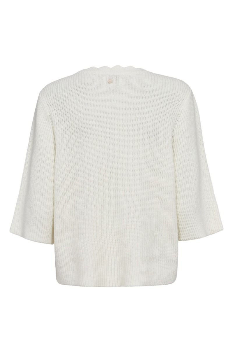 Nümph - Strik - Marsie SS Pullover - Cloud Dancer