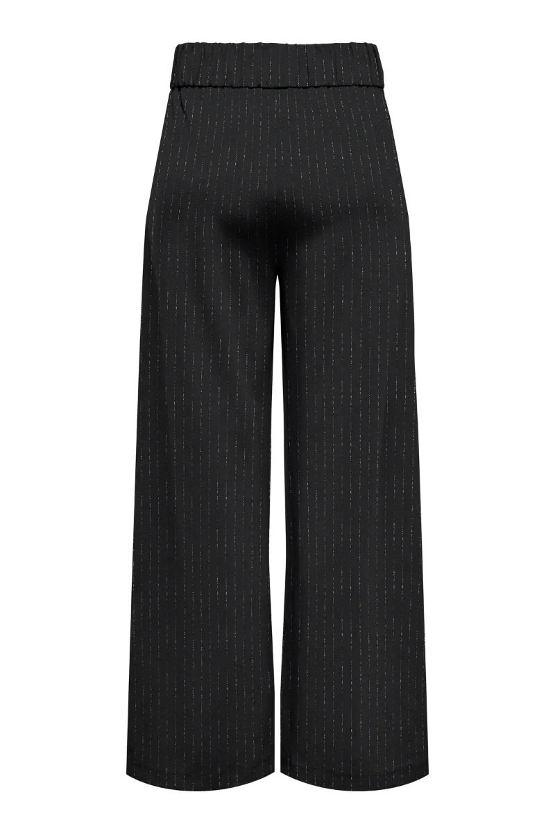 JDY - Bukser - Mary Geggo One Lurex Pant - Black Silver Pinstripe