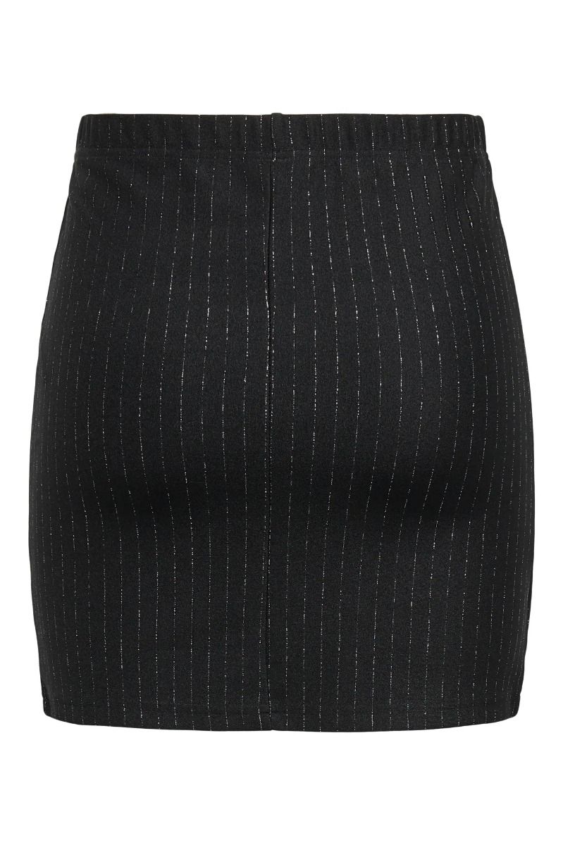JDY - Nederdel - Mary Lurex Mini Skirt - Black Lurex Pinstripe