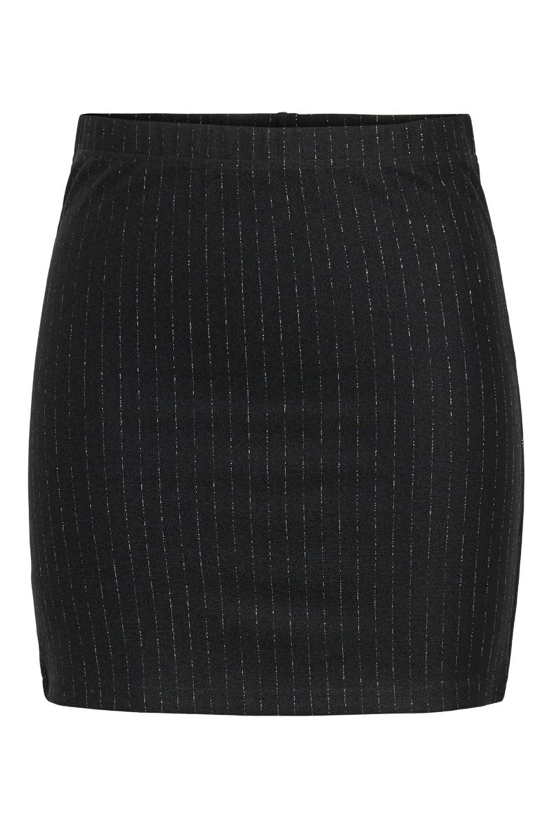 JDY - Nederdel - Mary Lurex Mini Skirt - Black Lurex Pinstripe