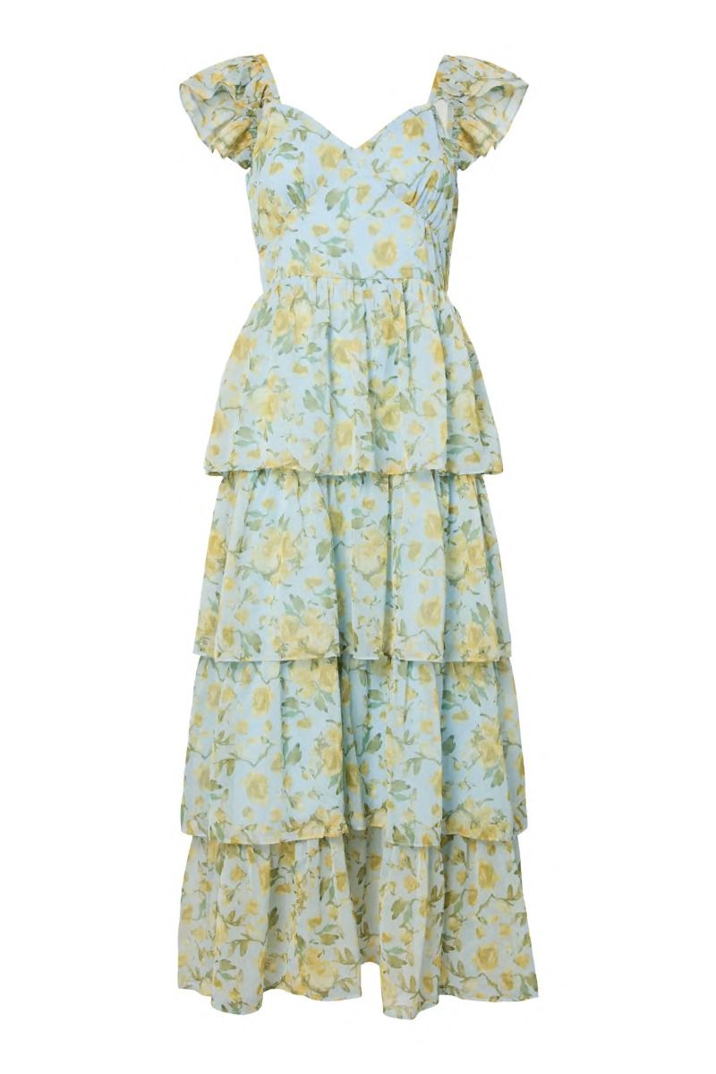 Y.A.S - Kjole - Matiri SL Ankle Dress - Skyway Matiri