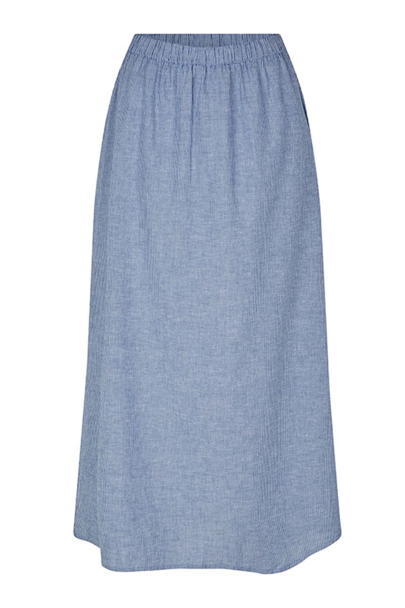 MbyM - Nederdel - Nia-M - Blue White Stripe