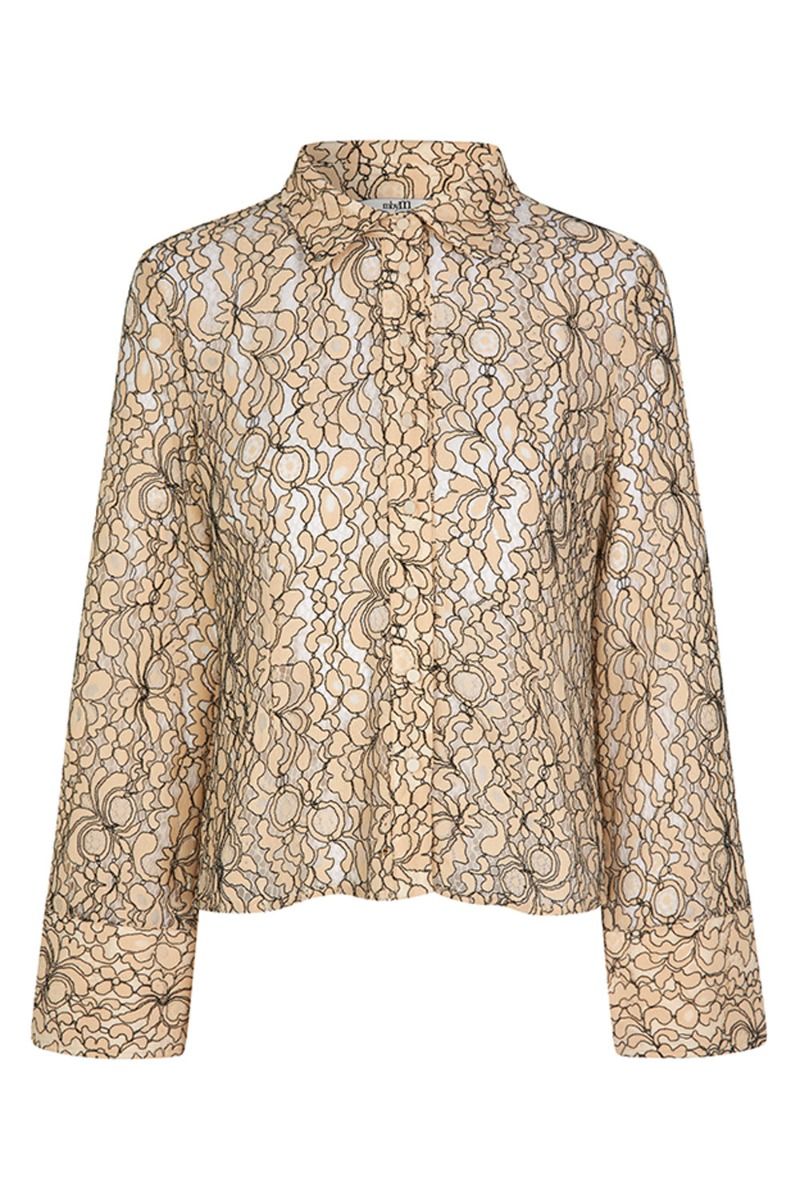 MbyM - Skjorte - Giva-M - Cremé Black Combo