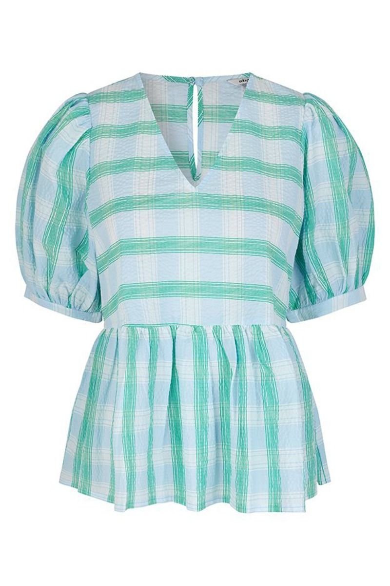 MbyM - Bluse - Chidera-M - Magnolias Green Check
