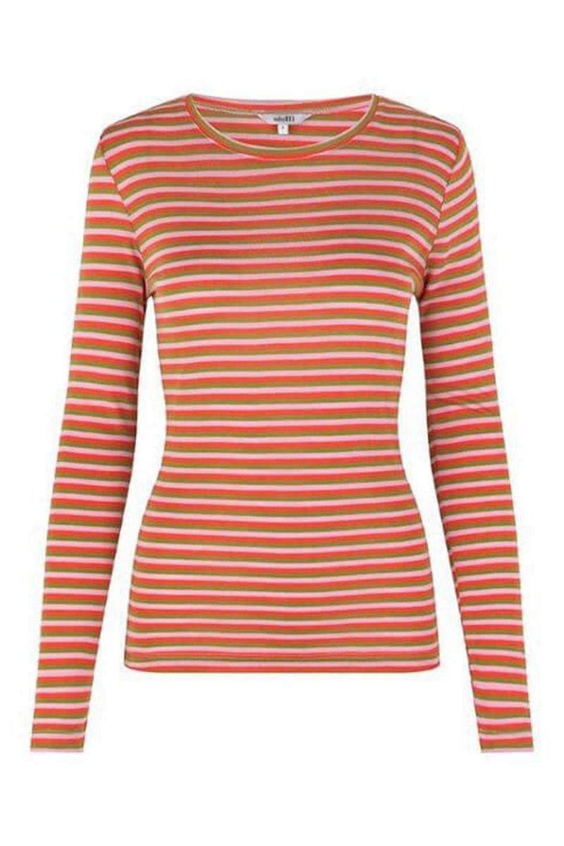 MbyM - Bluse - M-Lilita - Pink Guacamole Stripe