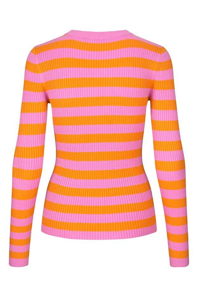 MbyM - Bluse - M-Turbanova - Apricot Pink Stripe