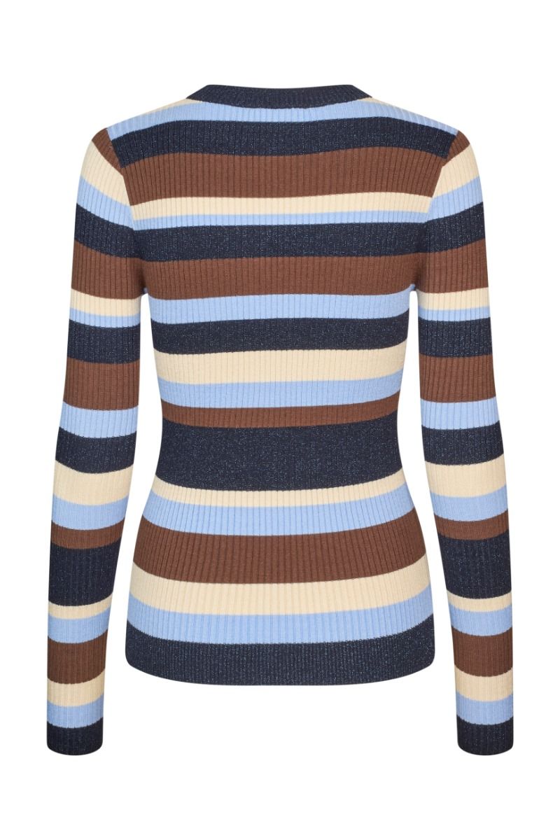 MbyM - Bluse - Minnie - Serenity Lurex Stripe