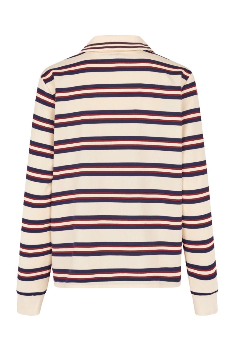 MbyM - Bluse - Polla-M - Navy/Bordeaux Stripes