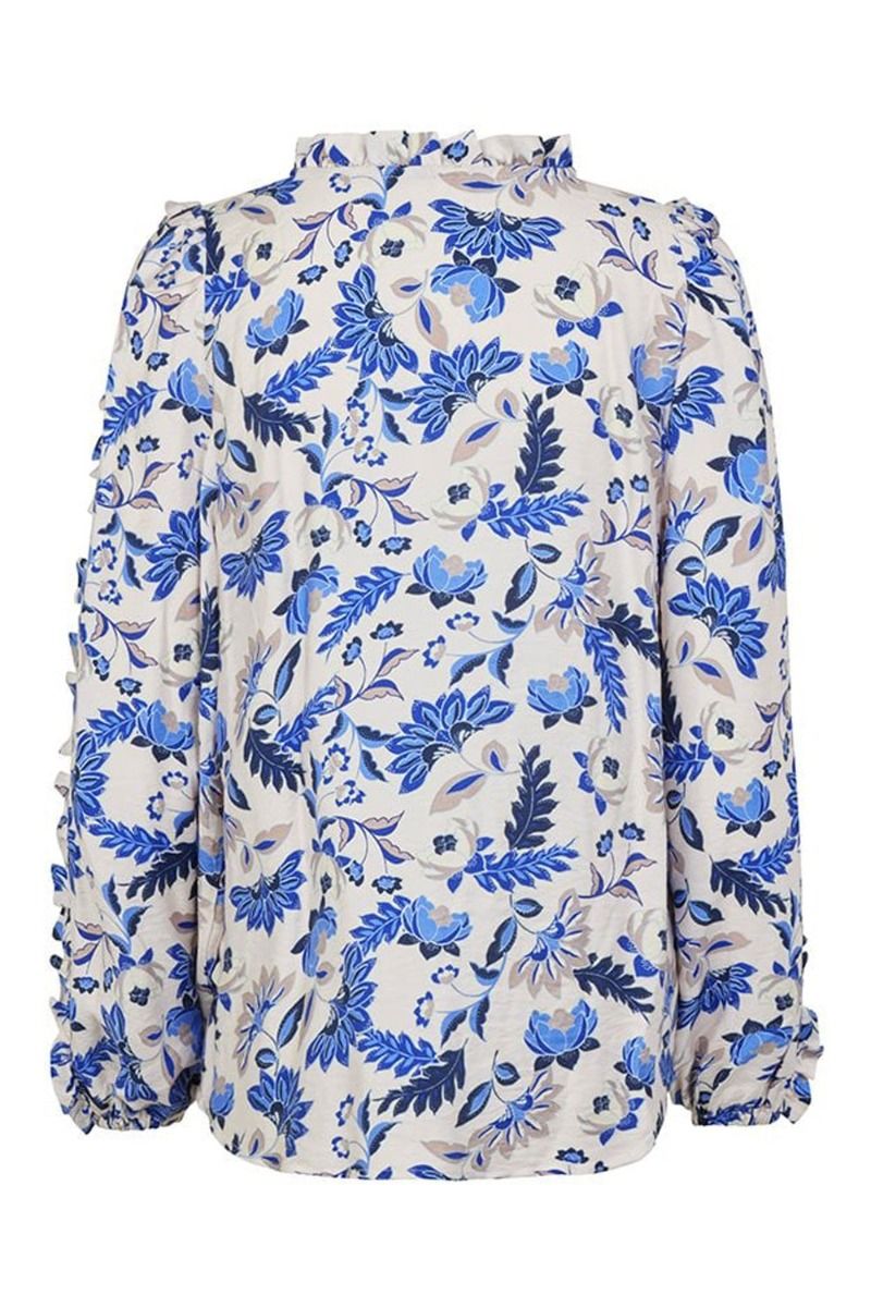 MbyM - Bluse - Vionnet-M - Romola Print Nude Blue