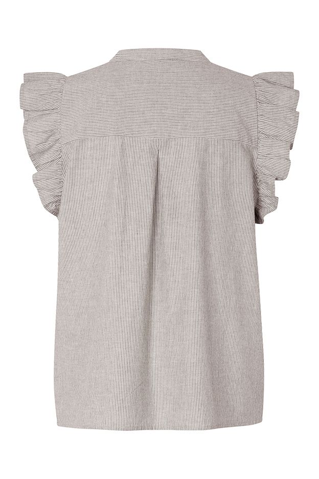 MbyM - Bluse - Gemala-M - Cinder White Stripe